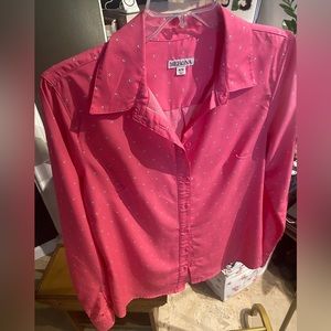 Pink button down — women’s